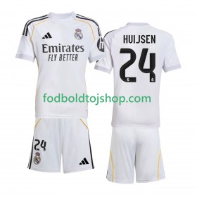 Real Madrid Huijsen 24 Børn Hjemme Fodboldsæt 2025-26 S/S (+ Korte bukser)